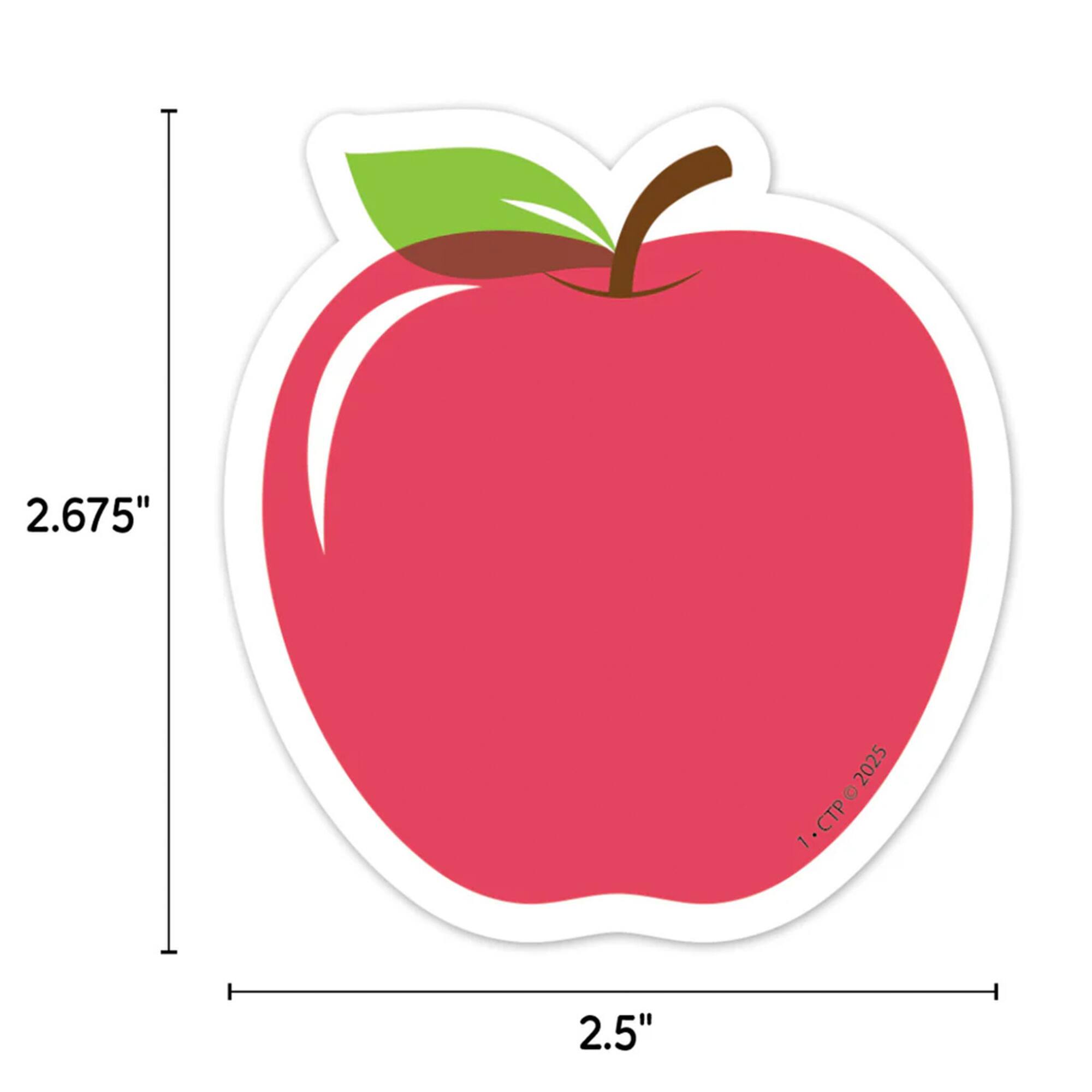 Creative Teaching Press® Apple Time Apples Designer Cut-Outs, 3", 36 Per Pack, 3 Packs